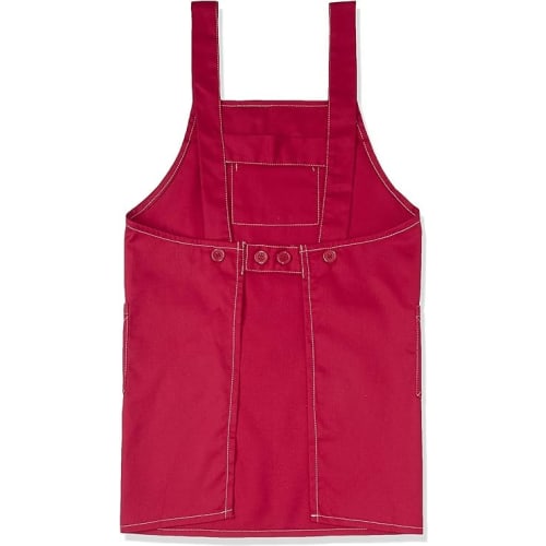 Lani Children's Apron, Simple Solid Color, Kids, Red, 130cm
