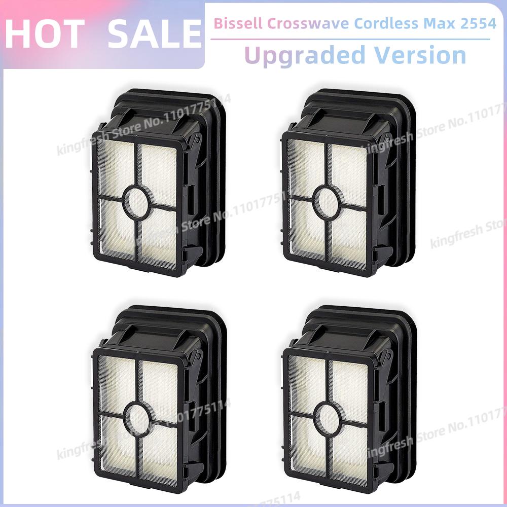 Kompatibel für Bissell Crosswave Cordless Max 2554 2554A 2590 2596 2596B 2596M Walzenbürste Filter