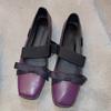 Nische quadratischer Zeh Schleife dicker Absatz Ballerinas Damen 2025 Frühling neue Mode dünne flache Mary Jane Einzel Schuhe
