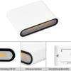 Outdoor Waterproof Minimalist Ultra-Thin Wall Light for Bedroom, Living Room, Corridor, Staircase, or Courtyard