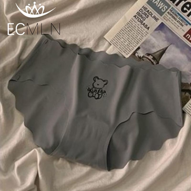 New Girls' Teddy Bear Thin Ice Silk Underwear Panties Seamless Breathable Knickers Women's Cotton Crotch Triangle Underwear Briefs Underpants