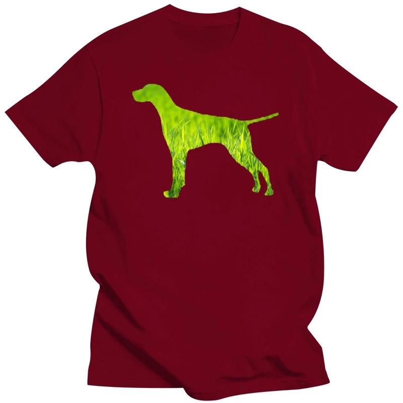 Sonnenlicht Deutsch Kurzhaar Pointer Shirt Hund Gras Natur T-Shirt Baumwolle Cool Harajuku Herren Neuankömmling Vintage O-Ausschnitt Damen