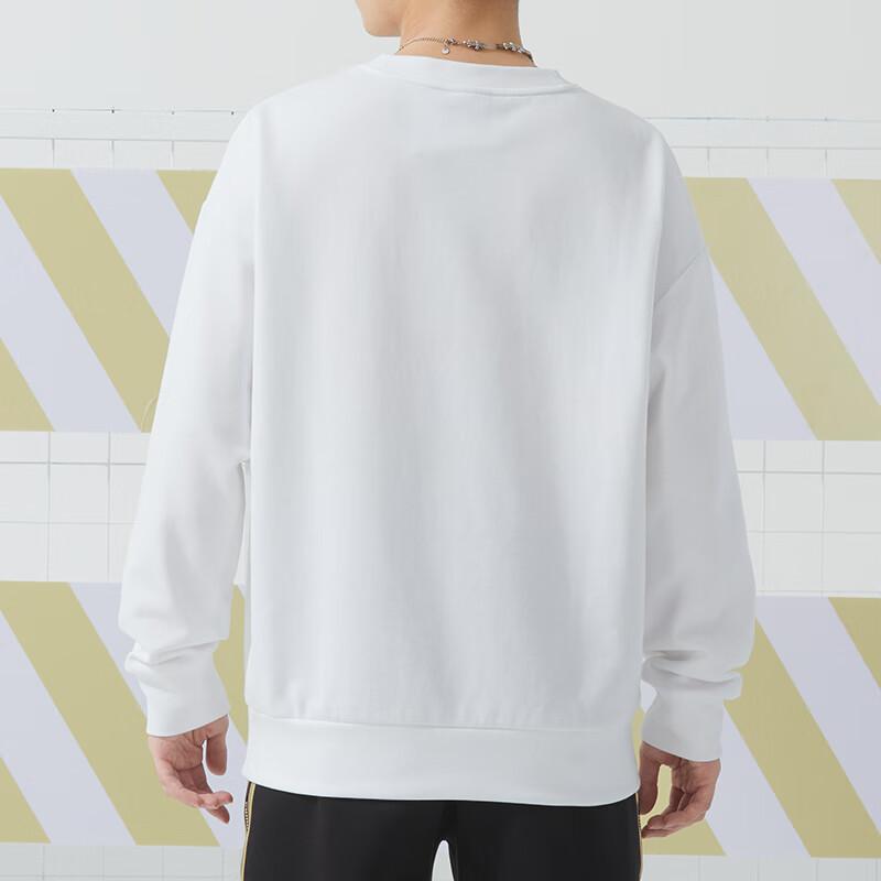 Puma American Retro Letter Print Crew Neck Casual Long Sleeve Sweatshirt Unisex Sweatshirt White 682929-02