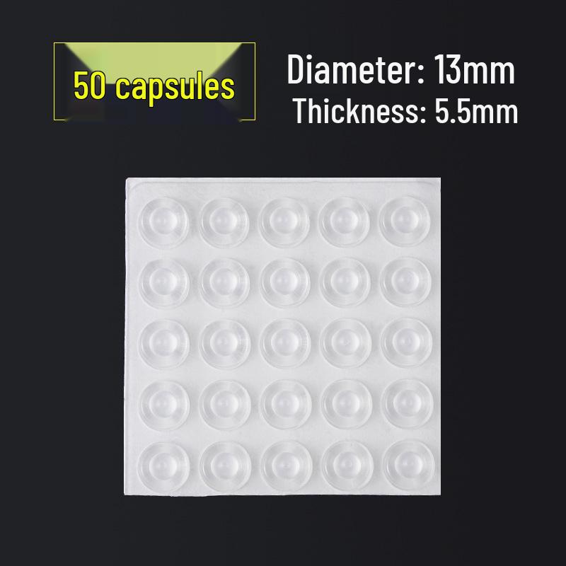 Cylindrical Transparent Silicone Anti-Collision & Non-Slip Furniture Pads