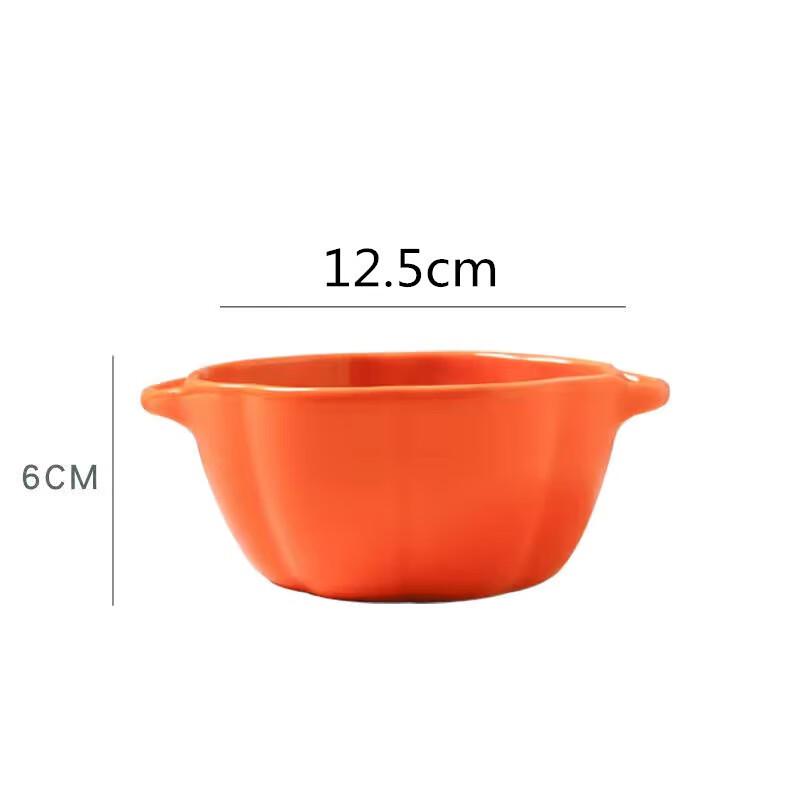 Cute Pumpkin Ceramic Baby Food Bowl