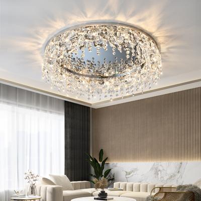Luce a soffitto di lusso leggera in cristallo per soggiorno Luce creativa personalizzata moderna semplice per camera da letto Illuminazione per stanze grandi