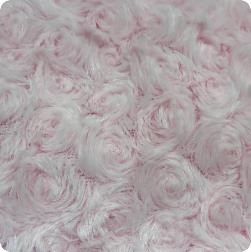 Girls' Vest 92 Warm 62 Fur Sleeveless 3D Roses Pink