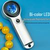 Miflame Portable LED Magnifying Glass with Dual Light - 2x Magnification