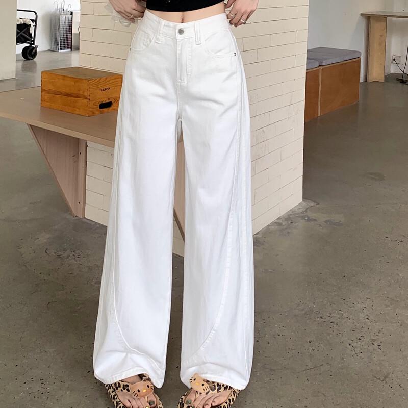 Women s High-Waisted Wide-Leg Denim Jeans XL