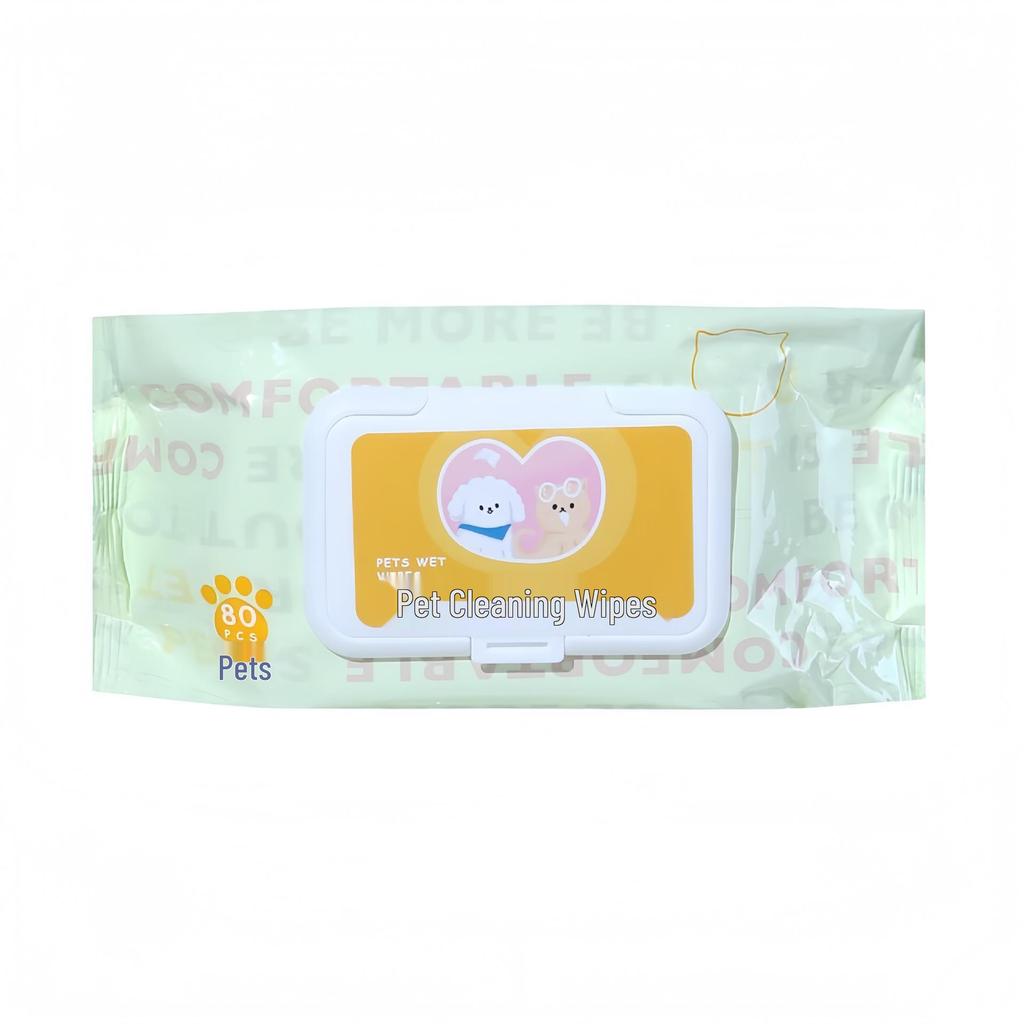 Universal Double-Sided Pet Cleaning Wipes for Cats and Dogs - Full-Body Care with Water-Locking Texture