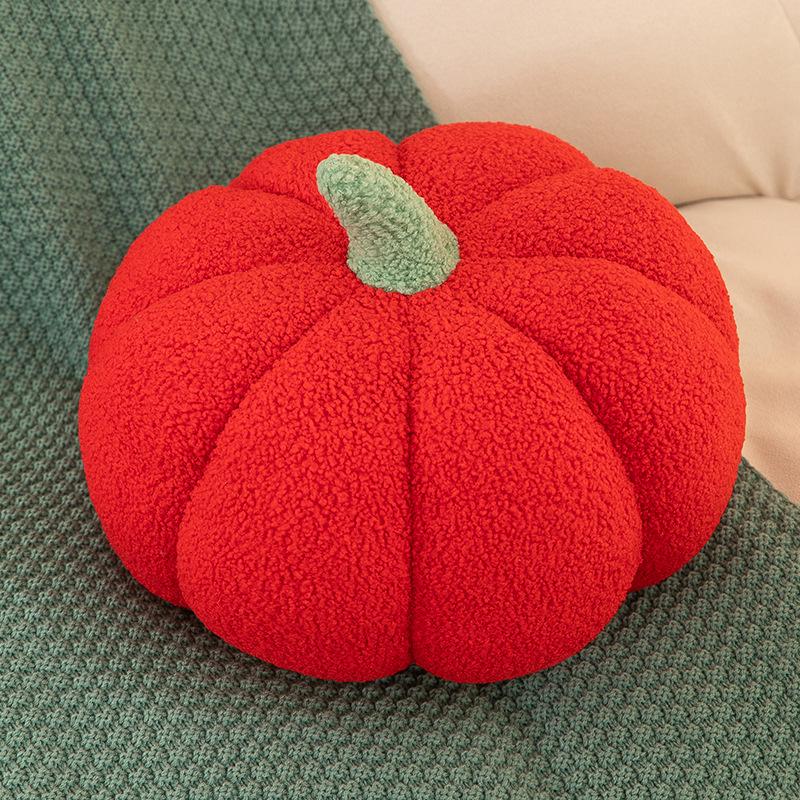 Knitted Plush Pumpkin Pillow for Living Room & Office