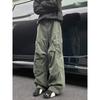 Spring Big Pocket Men's Cargo Pants Japanese Y2k Harajuku Loose Straight Wide Leg Trousers Baggy Pants Man Hip Hop Sweatpants