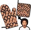 Custom Oven Mitts and Pot Holders Personalized with Your Face Baking Gifts for Women for Kitchen Cooking BBQ Grillin-Style