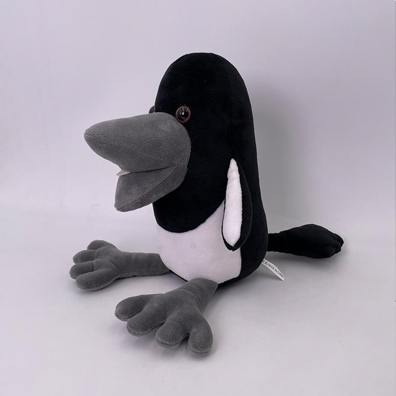 22cm Steve und Maggie Plüschtier Neu Halloween Kawaii Elster Krähe Peluche Spielzeug Weiches Stofftier Puppe Kissen für Weihnachtsgeschenke