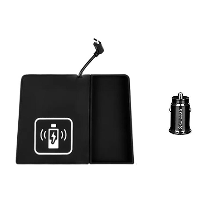 Car 15W Wireless Charger For Subaru XV Impreza 2018-2022 Phone Charging Board Decoration Central Control Phone Holder