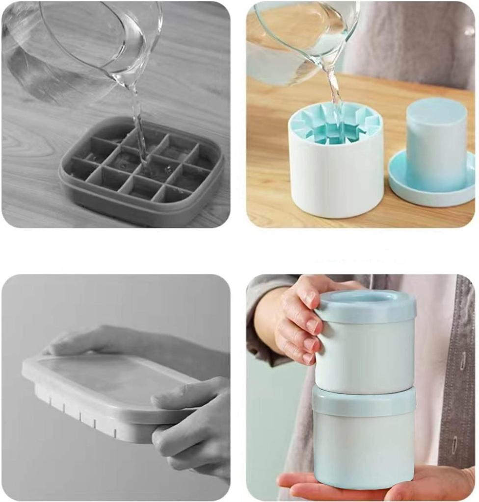 Domowa Forma na Kostki Lodu w Cylindrze Kostki Lodu do Whiskey Żarówki Forma do Lodu Silikon Spożywczy Forma do Robienia Kul Lodowych Narzędzia Barowe