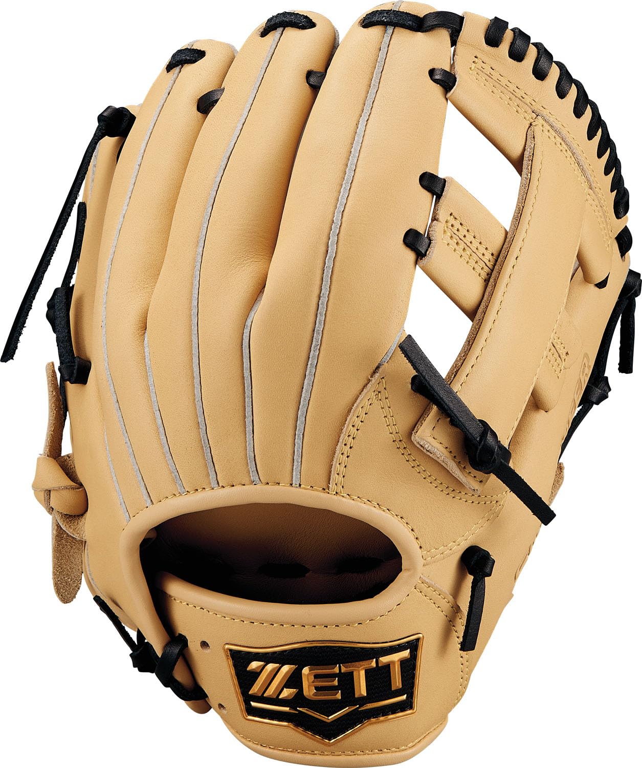 

ZETT Youth Baseball Soft Pastel Brown x Black BJGB74520F Glove, Steer, All-Around, Left-Handed Throw, (3219), Size Small,