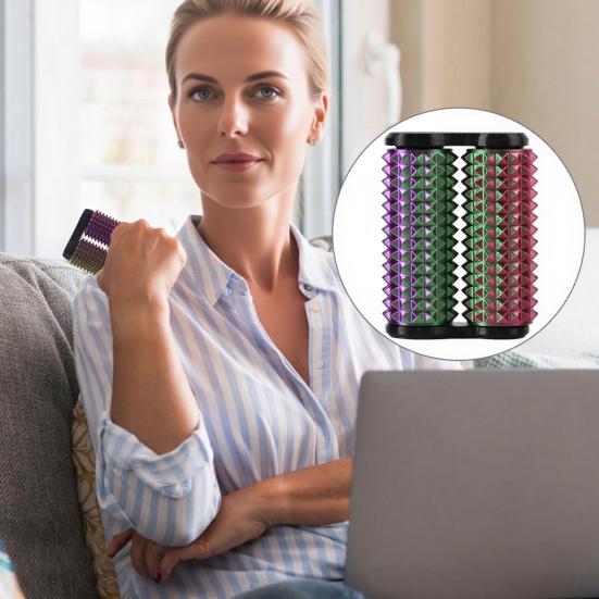Spiky Grippie Stim Fidget Toy 3D Printed Dual Roller Hand Massager Stress Relief Pain Stimming Tool Bumpy Roller Sensory Toy