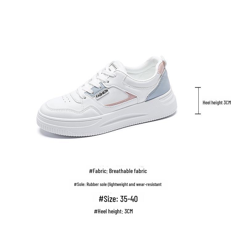 Жіноче дихаюче біле весняне взуття - легкі повсякденні кросівки для бігу QR-663