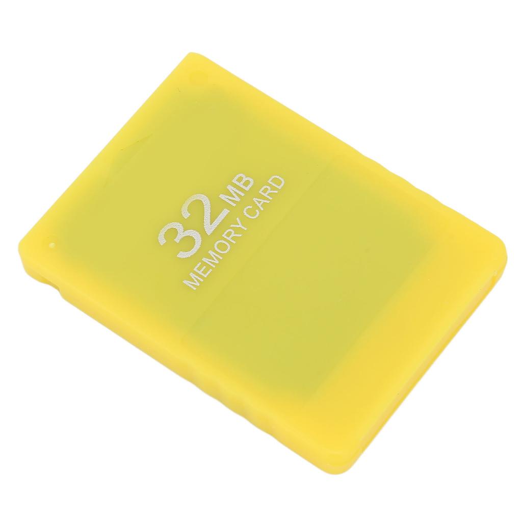 32MB Game Memory Card High Speed FMCB 1.966 Memory Card Data Storage Memory Card for PS2Yellow