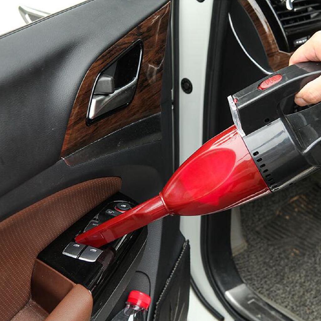 60W LED Light Portable Car Vacuum Cleaner Handheld Vacuum Cleaner Wet And Dry Dual Use Mini Vacuum Aspirateur Voiture