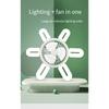 1PC E27 Schraube Fan Licht Neue 6U Typ 6-blatt Klapp Decke Fan Licht Schlafzimmer Wohnzimmer Küche Starke Wind Super Helle