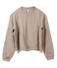 PRINOAR Semi-Crop Long Sleeve T-Shirt - Ginger Beige