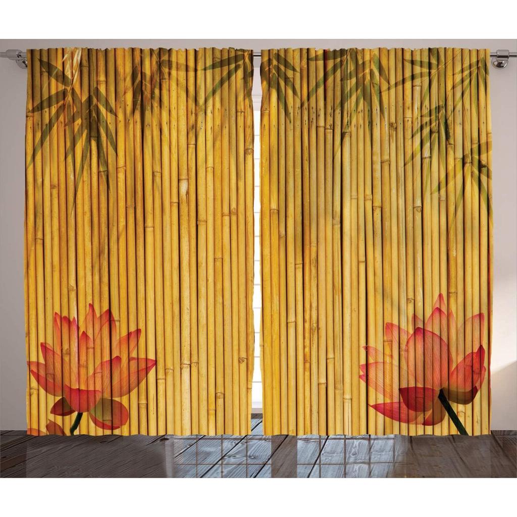 Závěsy ve stylu tradiční čínské kaligrafie, bambusový strom, moderní 3D geometrické závěsy, dům a ložnice, výzdoba oken