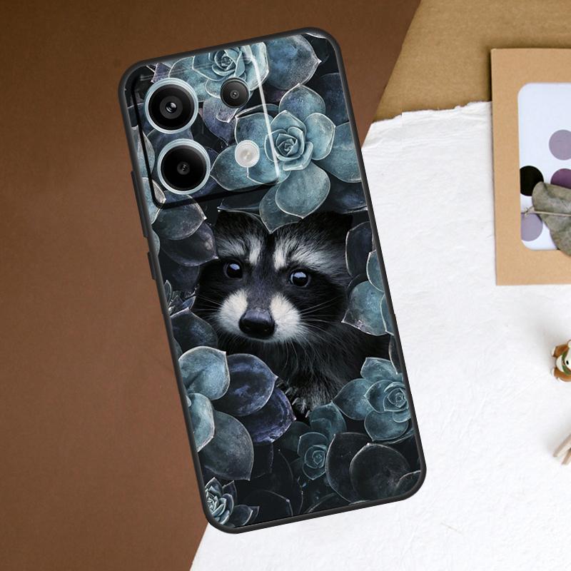 

Animal Raccoon Fox lovely cute Case For Redmi Note 11 12 13 Pro Plus 9 10 10S 11S 12S Redmi 12 9C 10C 12C 13C Back Cover Redmi Note 10S