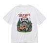 Men's Trend Comfy Classic T-Shirt Trashy Animal Design with Mushroom Element Tee