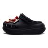 Crocs Crush Clog Bubble Jellyfish Appleland EVA Sweet and Cool Personality Hole Shoes Unisex Black and Red