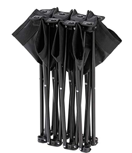 Captain Stag (CAPTAIN STAG) Compact Bench, Seats 3, Black, Gracia, UC-1679