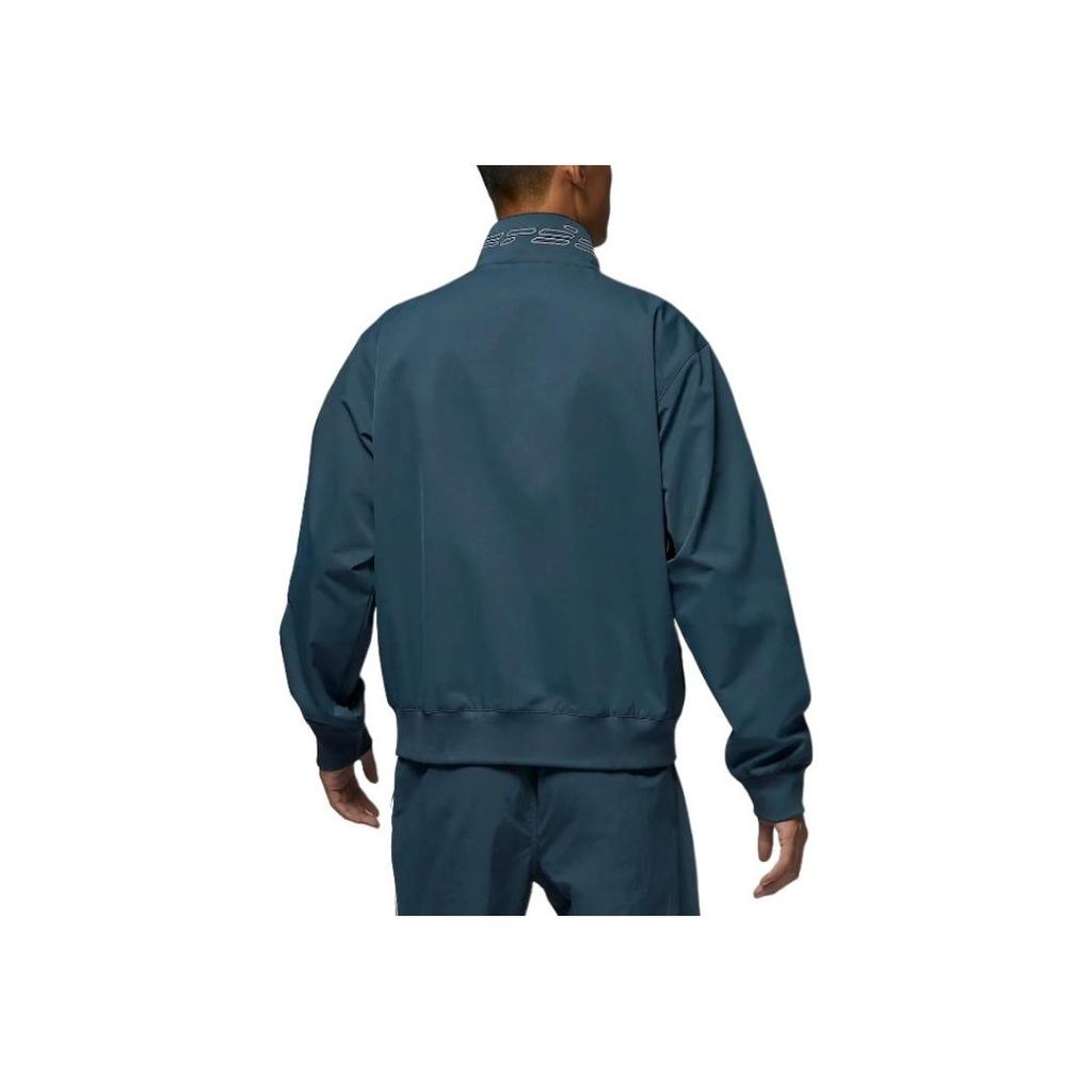 Jordan Soft And Comfortable Stand Collar Jacket Men Jackets Deep-Sea-Blue HQ4887-478