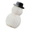 Eco Friendly White Honeycomb Snowman Christmas Decoration Snowman Home Accents For Winter Home Shop Window Display