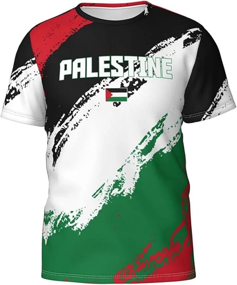 ETST WENDY Palestina Vlag 3D Geprint T-shirt Mannen Vrouwen Zomer Casual Korte Mouw Harajuku Streetwear 3XL
