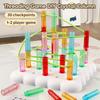 Double Player Battle Montessori Teaching Aids Educational Puzzles DIY Rope Wearing Crystal Puzzles Kids Sensory Toy