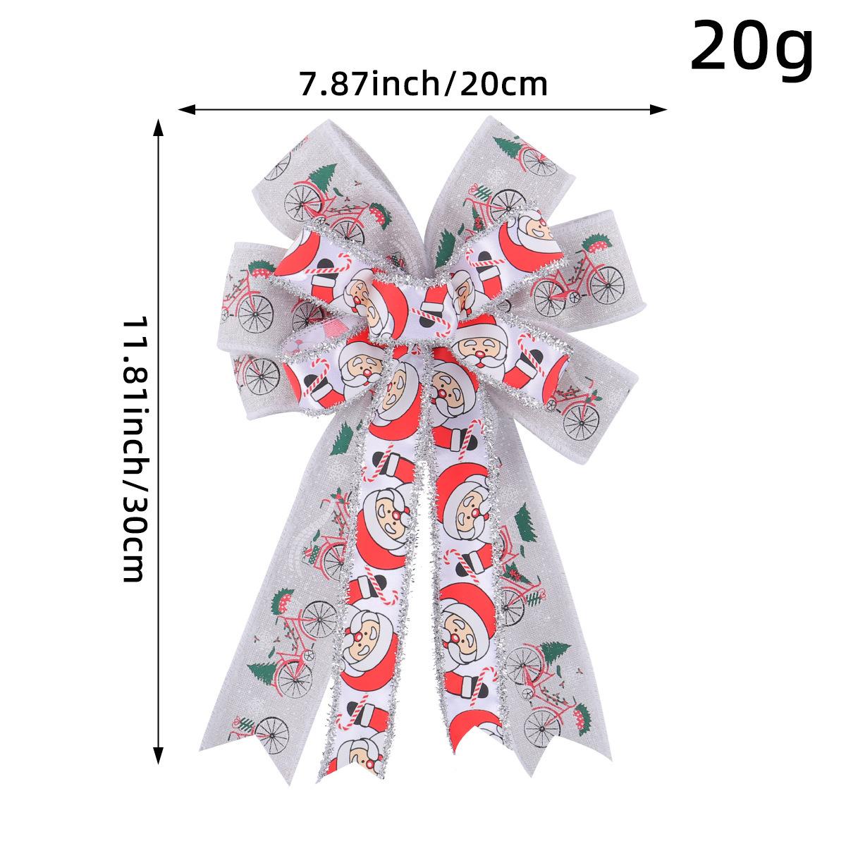 

Double Christmas Bow Gift Box Decorations, Window Christmas Tree Wreath Door Pendant Christmas Props