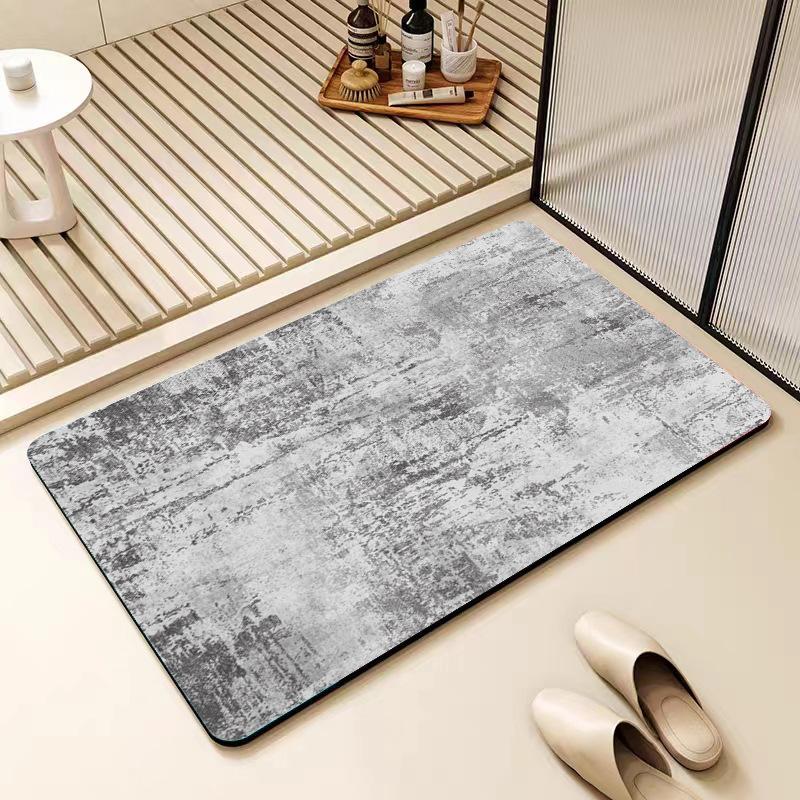 Diatom mud floor mat wabi wind bathroom non-slip mat toilet door absorbent mat