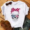 Camiseta De Arte Esttica Feminina De Flores De Caveira Roupas Punk Rock Camiseta Estampada Com Cavaleiro Roupas Fitness Vero 2020