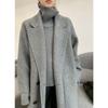 Women S Autumn Winter High Neck Pullover Sweater Loose Fit Casual Lazy Style Solid Color Knit Top
