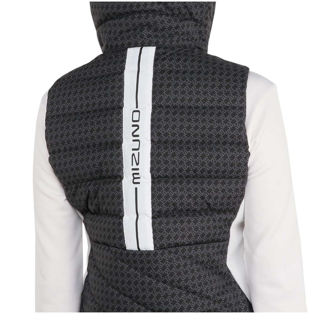 Mizuno Breath Thermo Tech Lining Down Vest with Size M Heat-Generating Material, Women's, Black, (E2MEB702)
