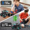 25-26 SBSG Hračky Monster Trucky, RC Monster Trucky 2,4 GHz pro kluky, 1:20 dinosauřích RC aut se světlem a hudbou, nákladní auto na dálkové ovládání se stunty, 360° otočka,