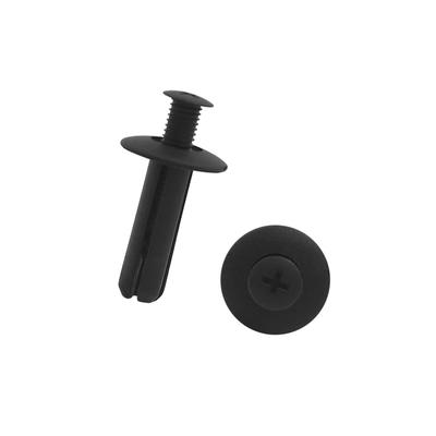 ACROPIX 8mm Hole Black Door Fender Push Plastic Rivet Retainer Clip for Car - 20 Pcs