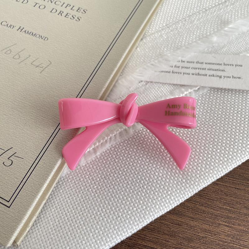 Cute Candy Color Bow Hair Clip - Sweet Style Bangs Accessory