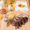 Grill Rib Holder Metal Nonstick Beef Rib Turkey Grilling Stand Barbeque Grill Accessories For Family Nights Camping Friend
