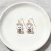 Accessories Cartoon Cute Easter Bunny Earrings Ear Hooks Simple Animal Earrings Women's Earrings