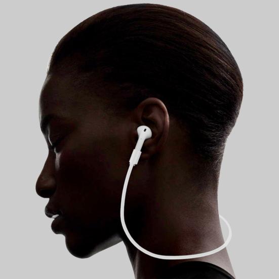 Silicone Neckband Anti-lose Cable Lanyard for AirPods Bluetooth-compatible Earphones