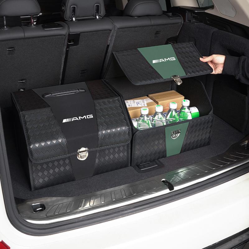 Car Trunk Storage Box Oxford Cloth Storage Luggage Box Accessories Car Hub Cap For Mercedes Benz AMG W214 W205 W204 W206 W213 W2