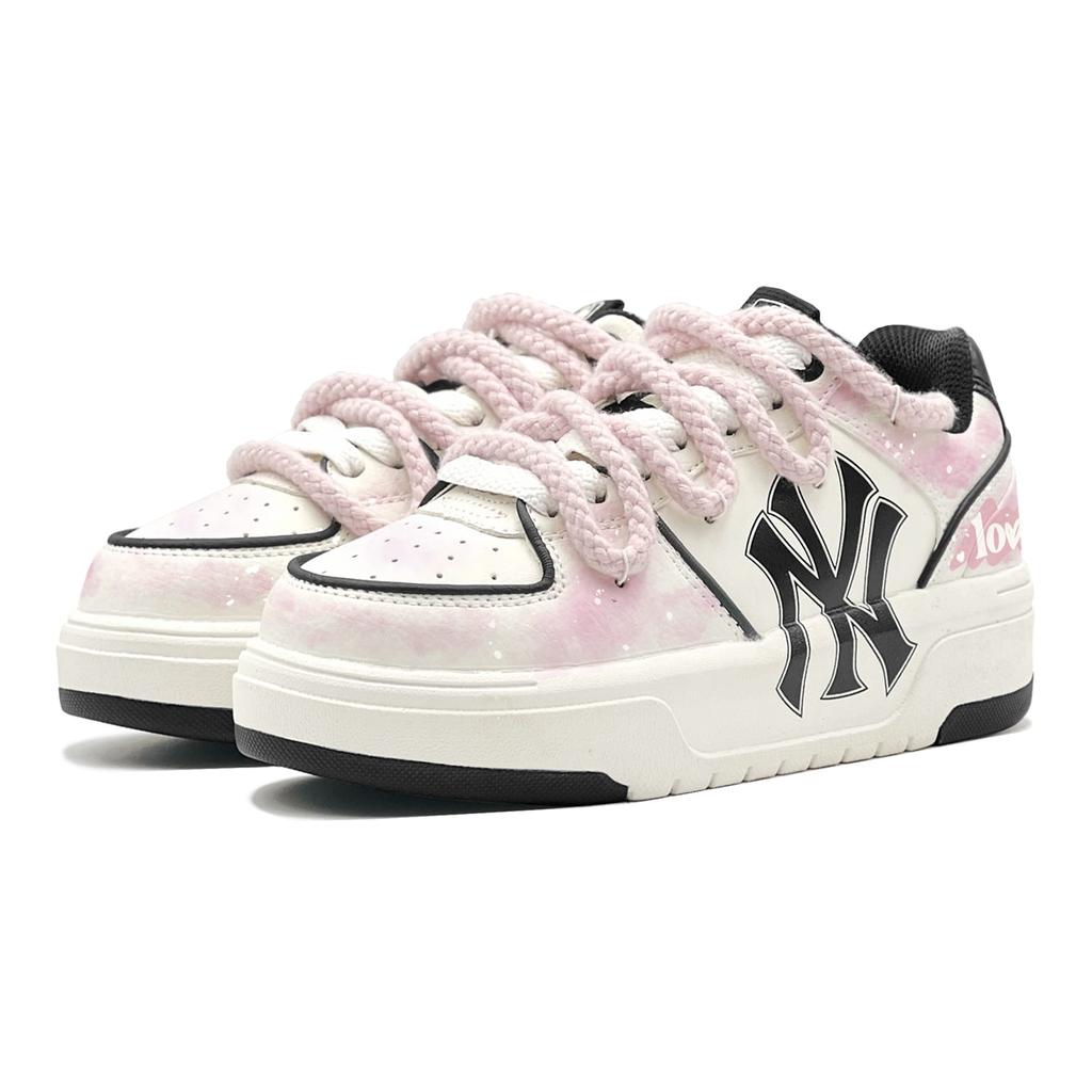 MLB Chunky Liner Skateboard Shoes Unisex Low Top White 3ASXCA12N-50WHS(TeamS3- )