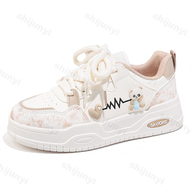 Fashion Women's Vulcanized Shoes 2025 Autumn Fashion Outdoor Non-slip Running Shoes Comfortable Lace Up Casual Sneakers Zapatos Mujer